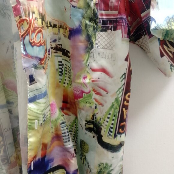 Fresh Prints Of Bel-Air, Men's Short Sleeved Buttoned Top - Picture 5 of 6